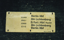 Umlaufschild Detsche Post der DDR